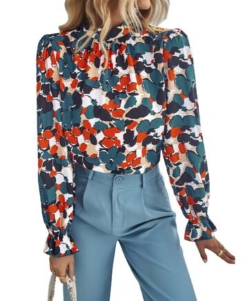 Printed Top Casual Vacation Shirt Fashion Women's Wear