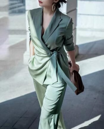 Silk Acetate Summer Suit Jacket