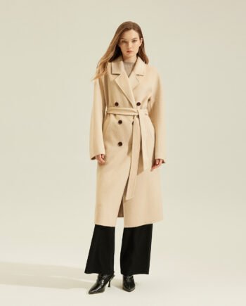 Women's Camel Coat Reversible Woolen Jacket