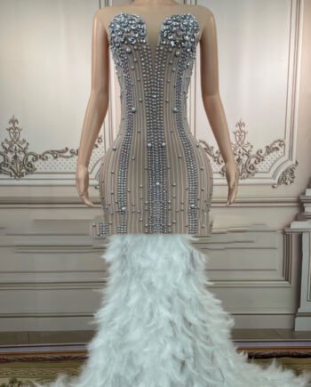 Show Thin Tight-fitting Hips Nightclub Bar Sleeveless Long