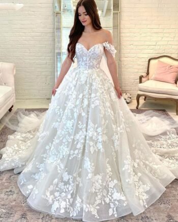 Light Wedding Dress French Trailing Simple