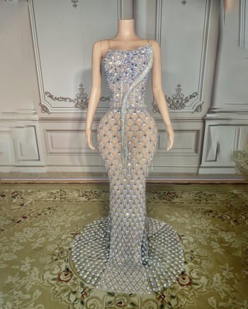 No Back Traceless Sexy Elegant Fishtail Gown